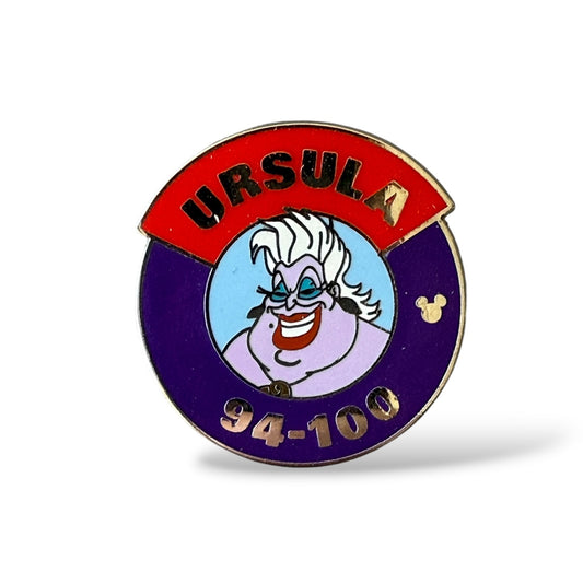 Cast Lanyard Magic Kingdom Parking Lot Sign Villains Ursula Hidden Mickey Pin