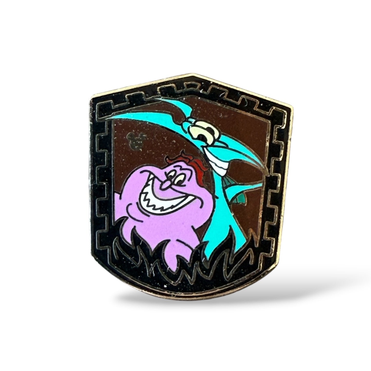 Cast Lanyard Villainous Shield Sidekicks Pain and Panic Hidden Mickey Pin