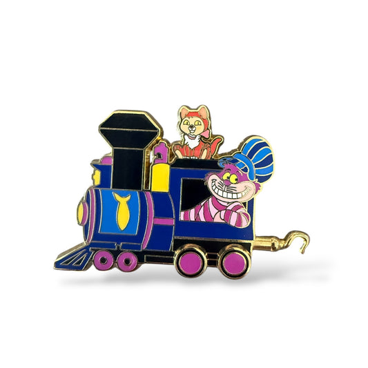 DSSH Cat Train Cheshire and Dinah Engine Pin
