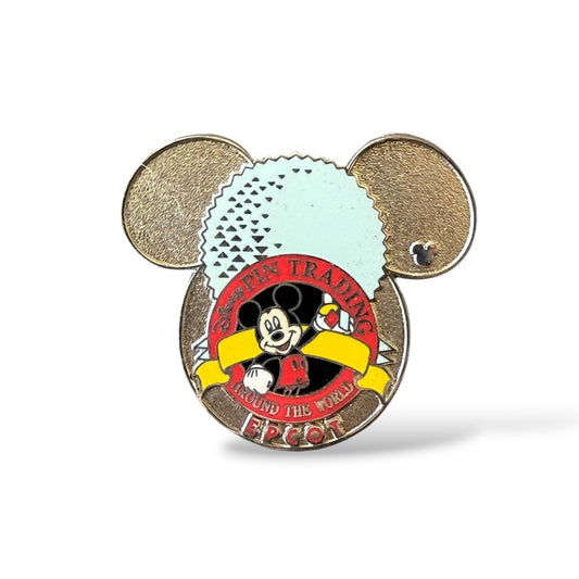 Cast Lanyard Pin Trading Logo 2007 EPCOT Hidden Mickey Pin