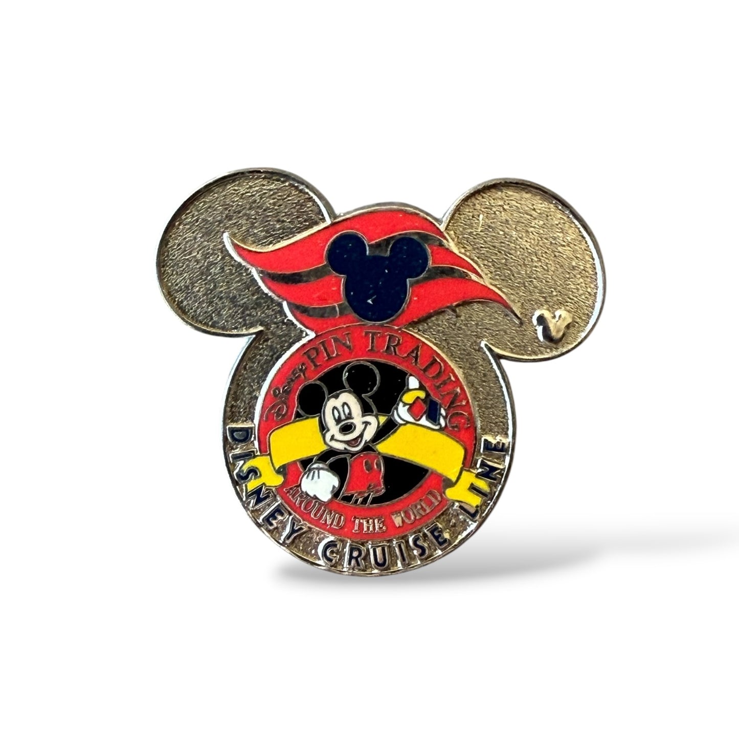 Cast Lanyard Pin Trading Logo 2007 Disney Cruise Line Hidden Mickey Pin