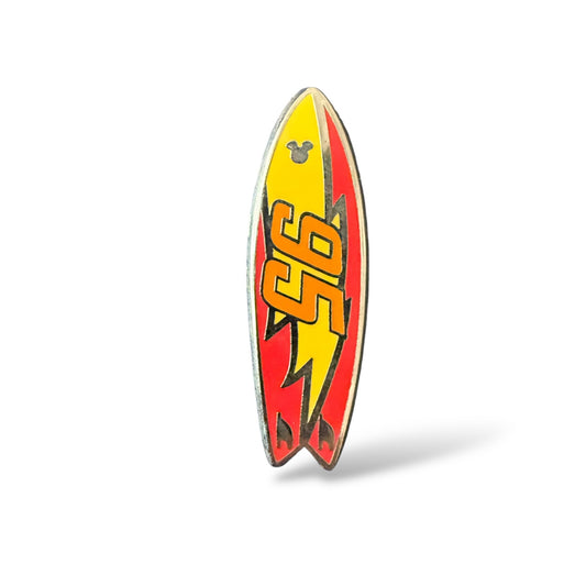 Cast Lanyard Pixar Surfboards Lightning McQueen Completer Hidden Mickey Pin
