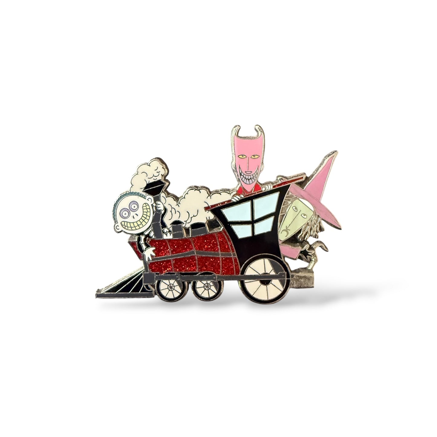 Disney Shopping Nightmare Before Christmas Holiday Train Lock, Shock and Barrel in Engine Pin