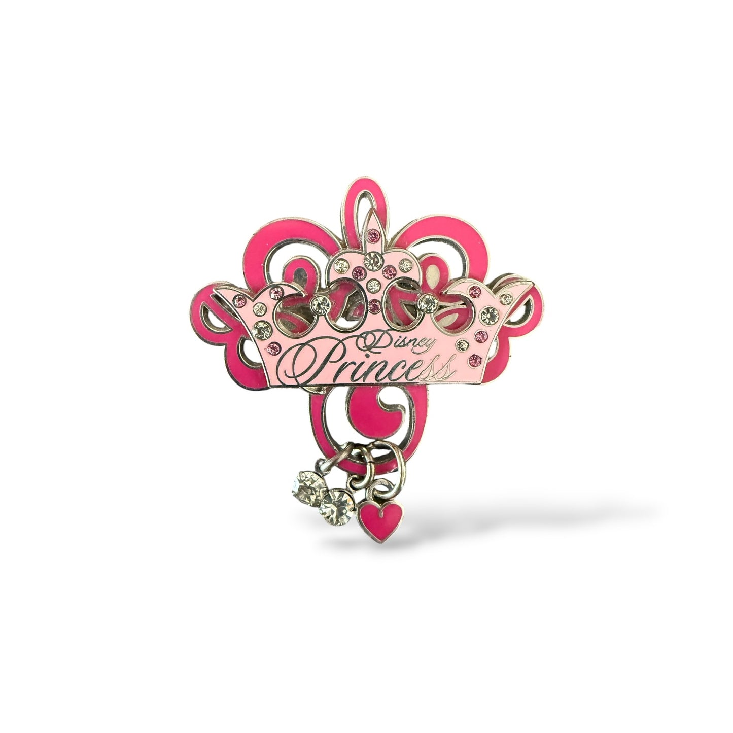 Disney Parks Disney Princess Jeweled Crown with Charm Dangles Pin
