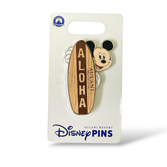 Disney Parks Aulani Surfboards Mickey Aloha Pin