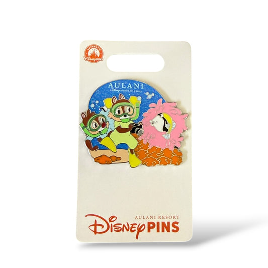 Disney Parks Aulani Chip n' Dale Snorkeling Pin
