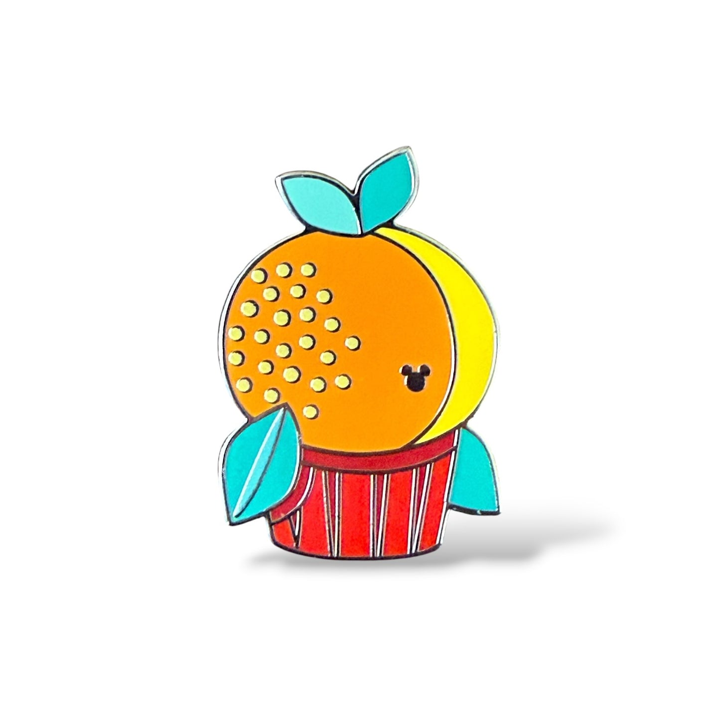 Cast Lanyard Cupcake Treats Orange Bird Hidden Mickey Pin