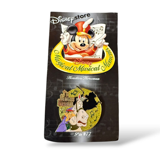 Disney Store Magical Musical Moments Ichabod and Gunpowder The Headless Horseman Pin