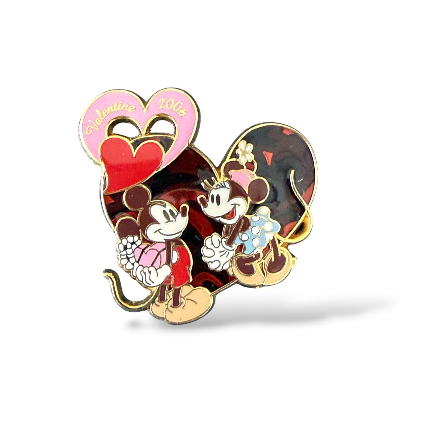JDS Valentines Day 2006 Mickey and Minnie Mouse Pin