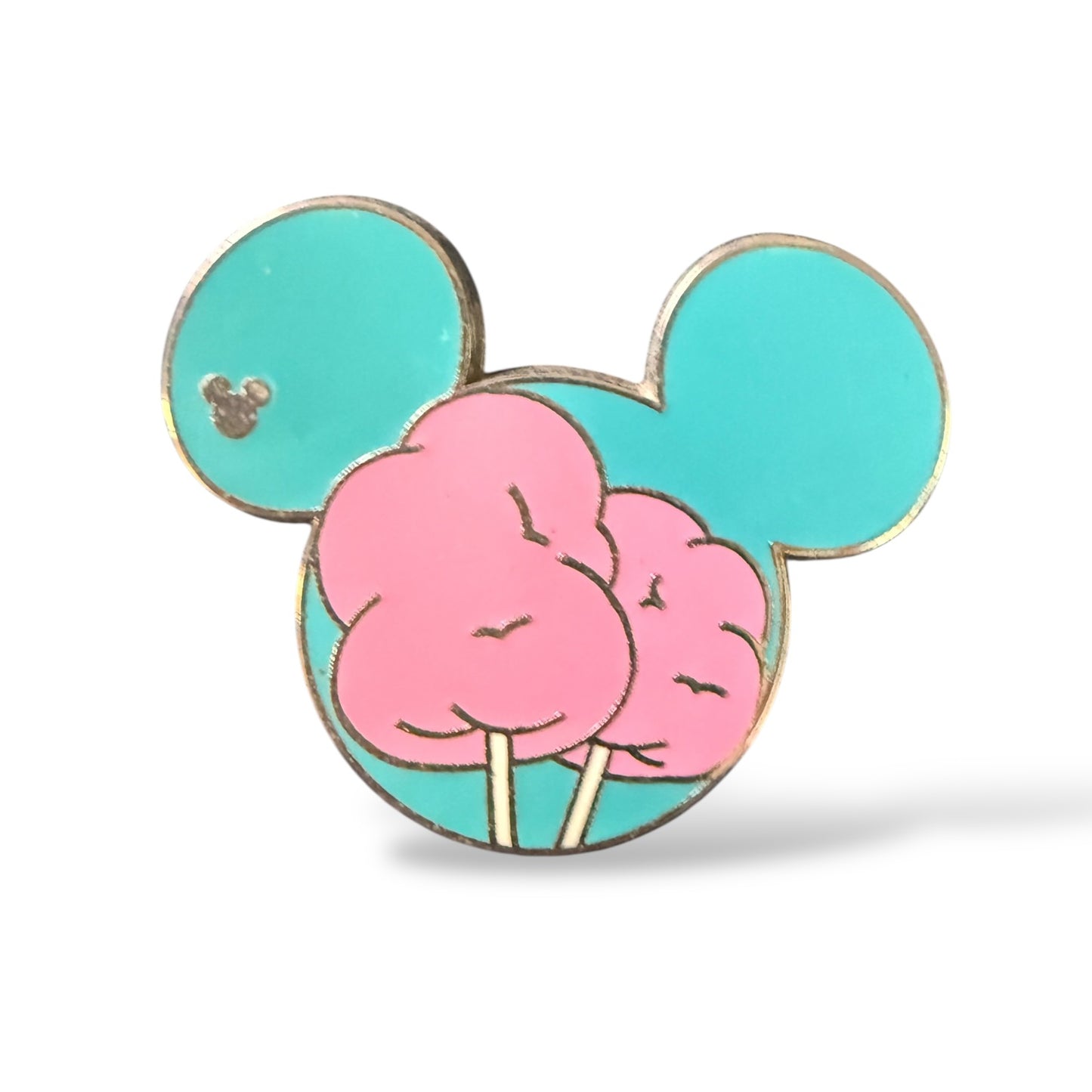 Cast Lanyard Mickey Mouse Food Icons Pink Cotton Candy Hidden Mickey Pin