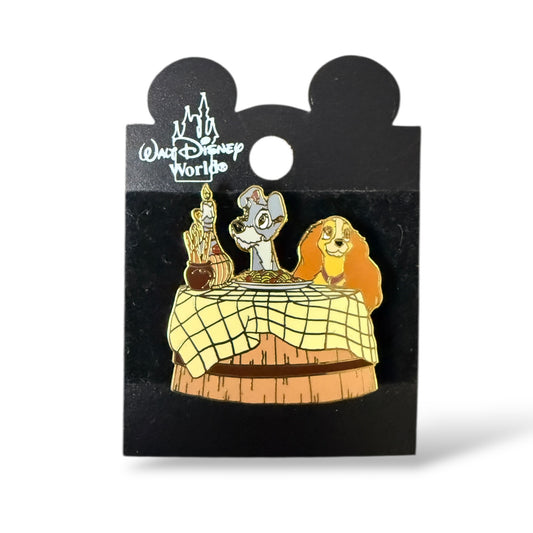 WDW Lady and the Tramp Spaghetti Dinner Pin