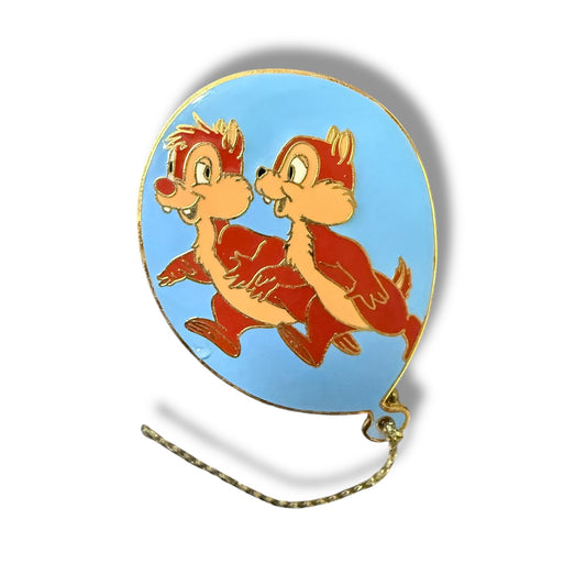 Cast Lanyard Balloons Chip n' Dale Hidden Mickey Pin