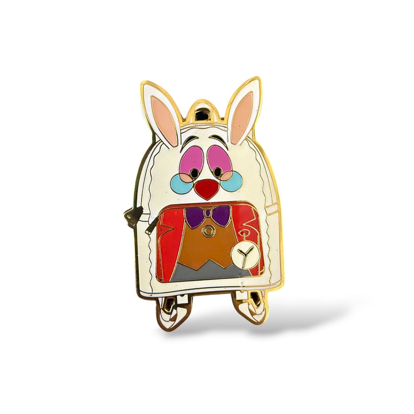 Loungefly Alice in Wonderland Backpack Mystery White Rabbit Pin