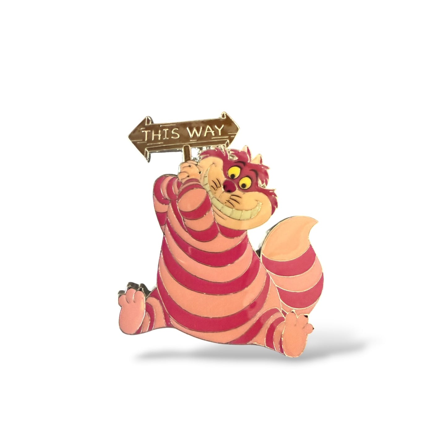 DLRP Cheshire Cat This Way Pin