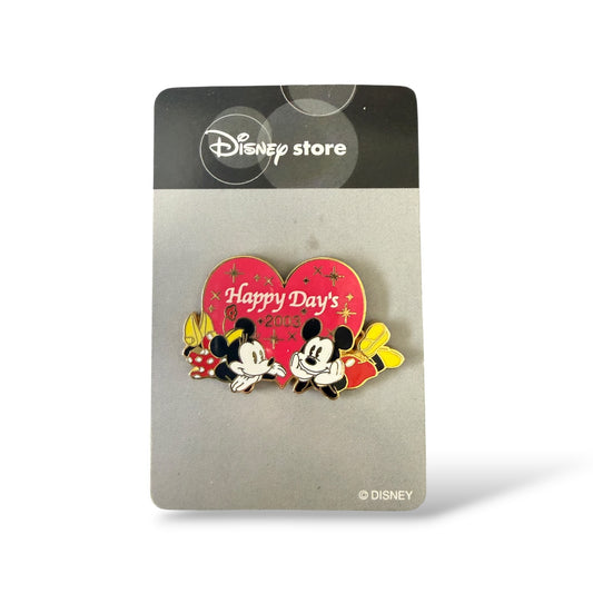 JDS Valentine's Day Mickey and Minnie Happy Days 2003 Pin