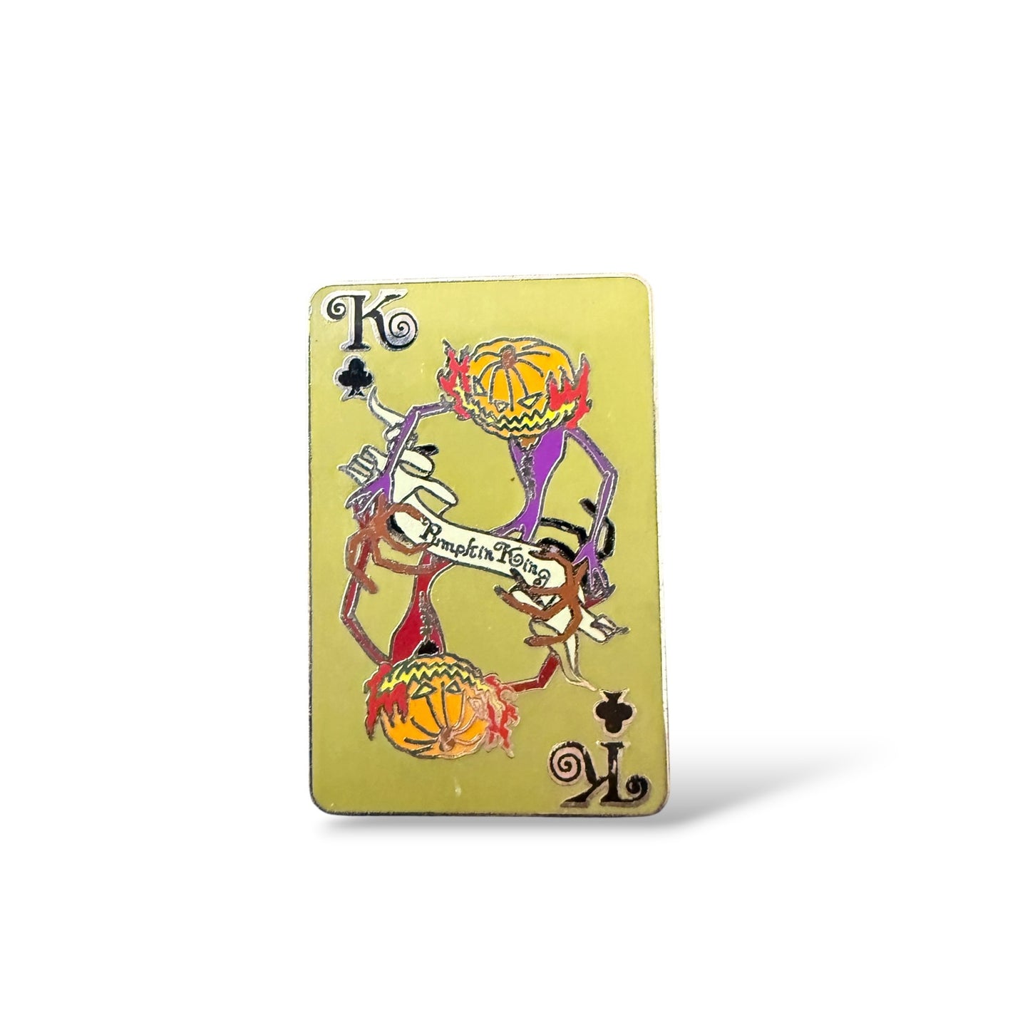 Disney Parks Nightmare Before Christmas Playing Card Mystery Pumpkin King Pin