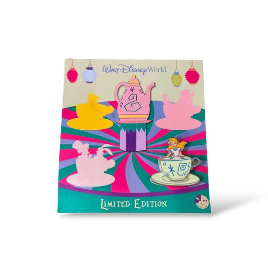 WDW Annual Passholder Quarterly Alice in Wonderland Alice Teacup Pin