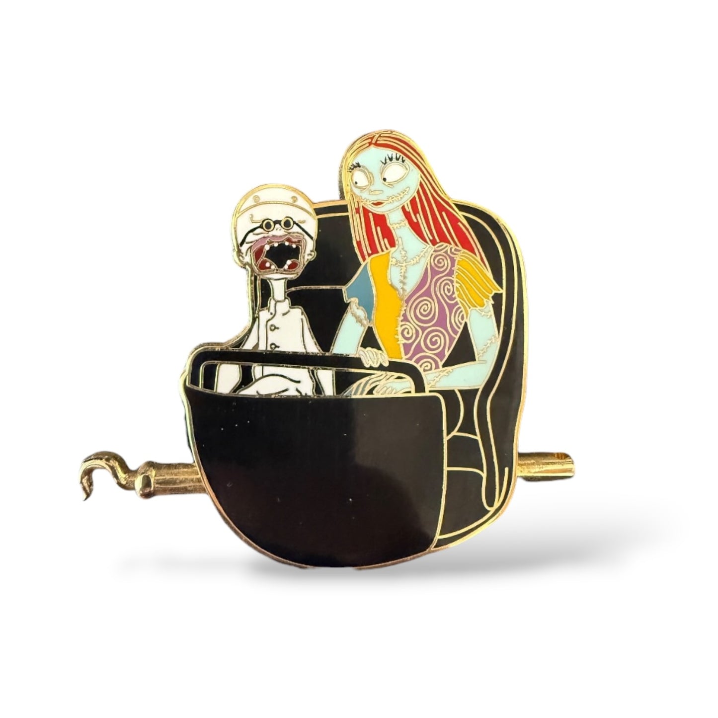 WDI Nightmare Before Christmas Doom Buggy Series Dr. Finkelstein and Sally Pin