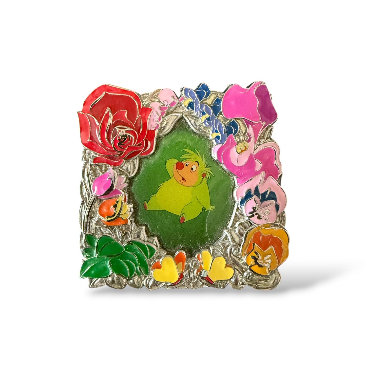 Disney Store Park Pack Alice in Wonderland Hedgehog Flower Frame Pin