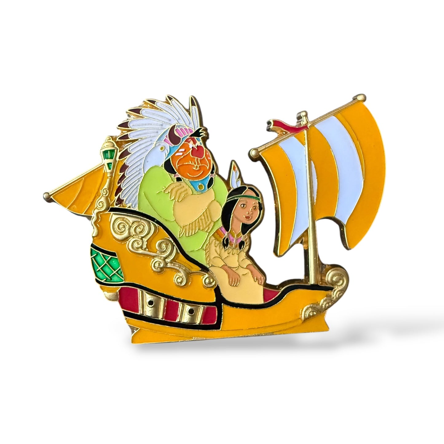 WDI Peter Pan's Flight Tiger Lily and Indian Chief Pin