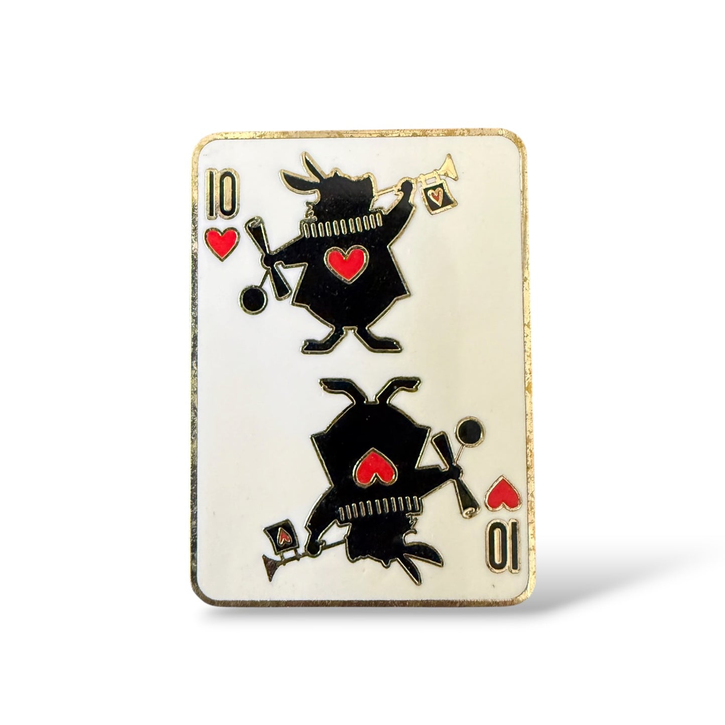 Loungefly Alice in Wonderland Playing Cards Mystery White Rabbit Pin