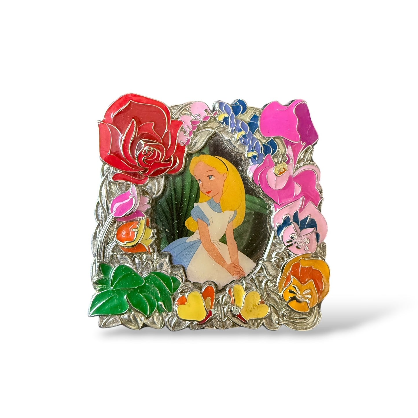 Disney Store Park Pack Alice in Wonderland Alice Flower Frame Pin