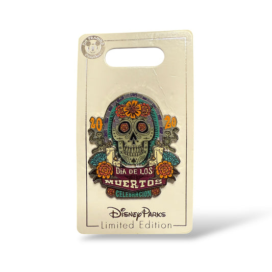 DLR Sugar Skull Dia De Los Muertos Pin
