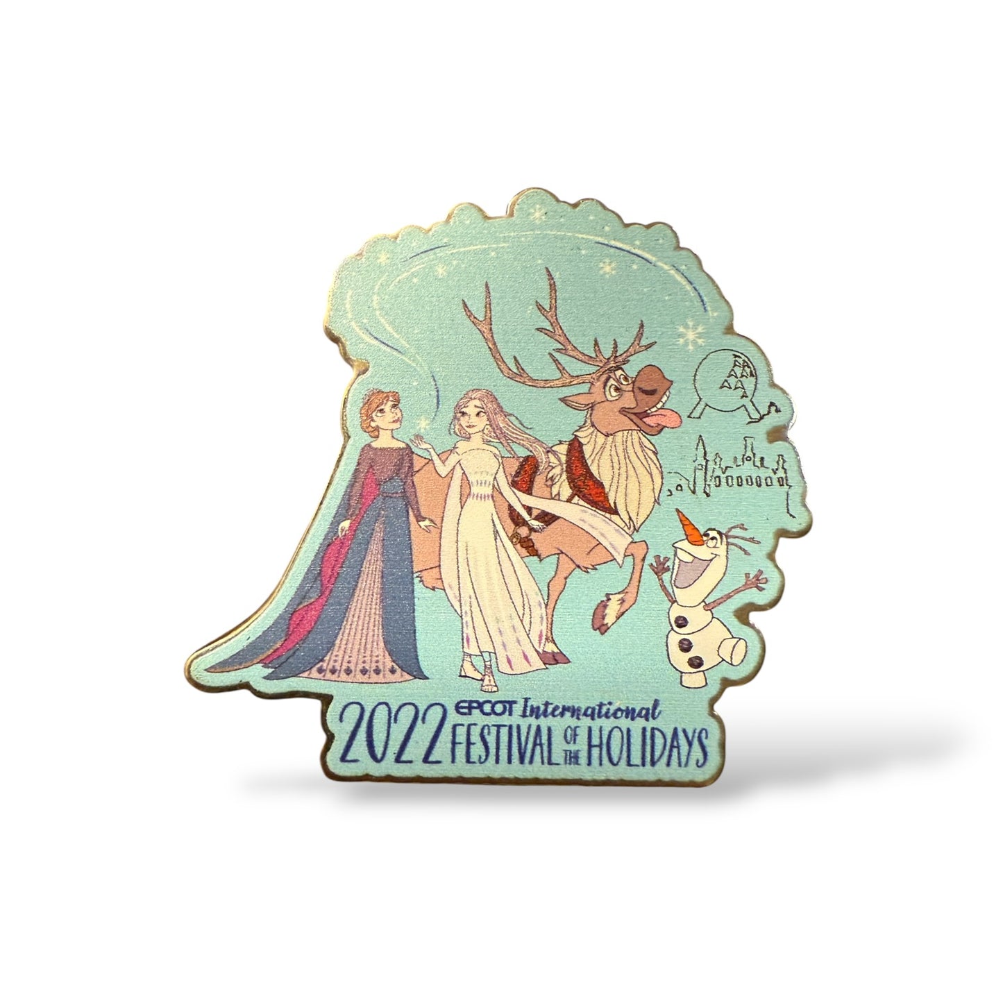 WDW Festival of the Holidays 2022 Anna, Elsa, Sven, and Olaf Pin