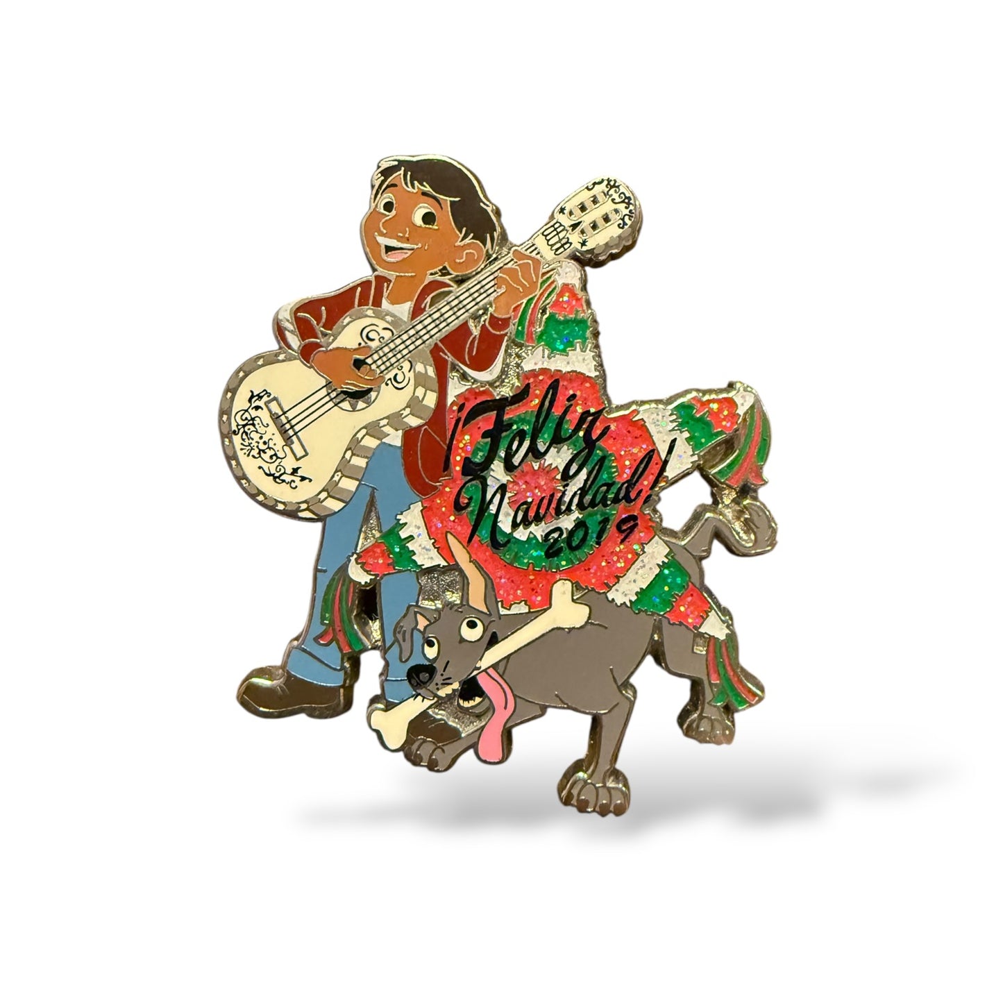 Disney Parks Feliz Navidad Merry Christmas Miguel and Dante Pin