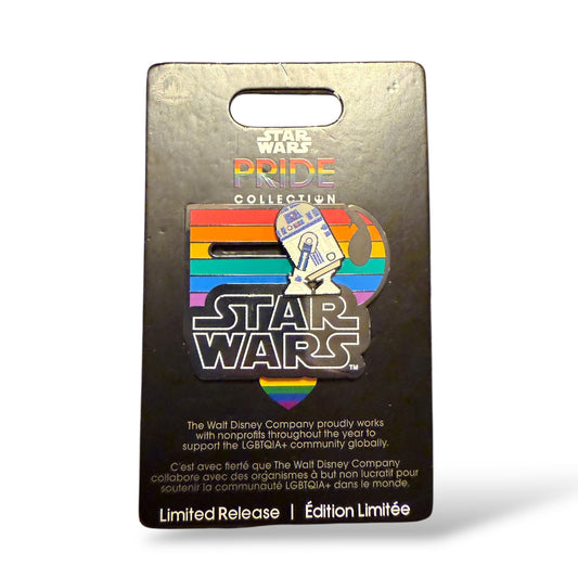 Disney Parks Star Wars Pride Rainobw R2-D2 Slider Pin