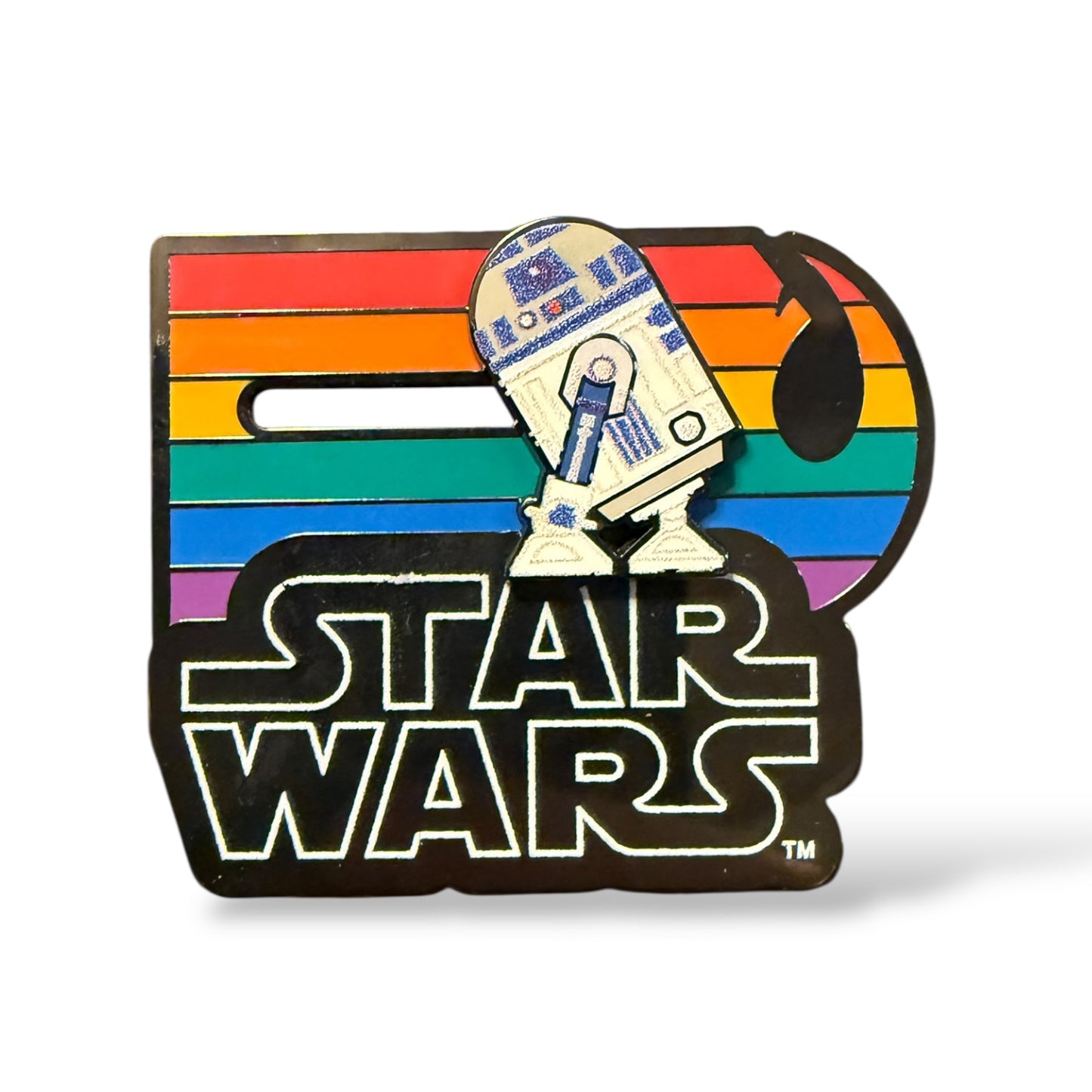 Disney Parks Star Wars Pride Rainobw R2-D2 Slider Pin