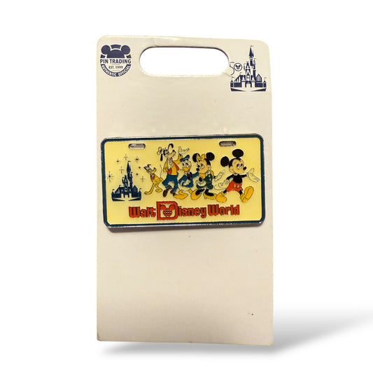 WDW 1970s License Plate 50th Anniversary Pin