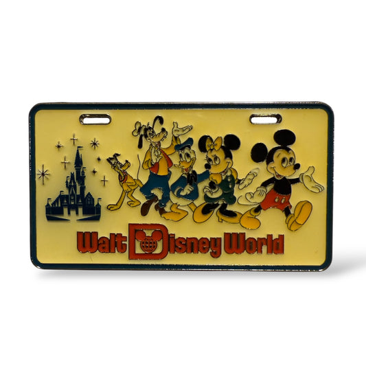 WDW 1970s License Plate 50th Anniversary Pin