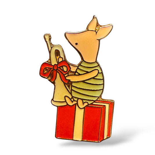 Disney Parks Classic Piglet with Trumpet Christmas Pin
