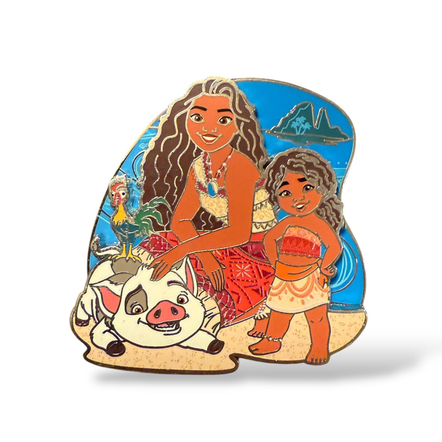 Disney Parks Moana 2 Pua, Hei Hei, Moana, and Simea Pin
