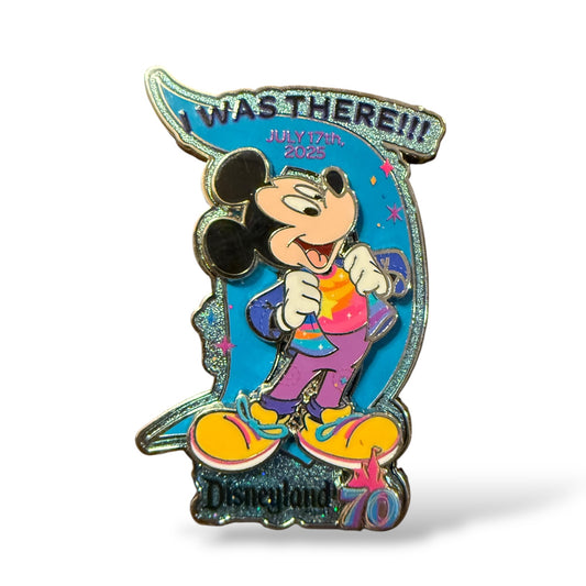DLR Disneyland 70th Anniversary Mickey I Was There Pin