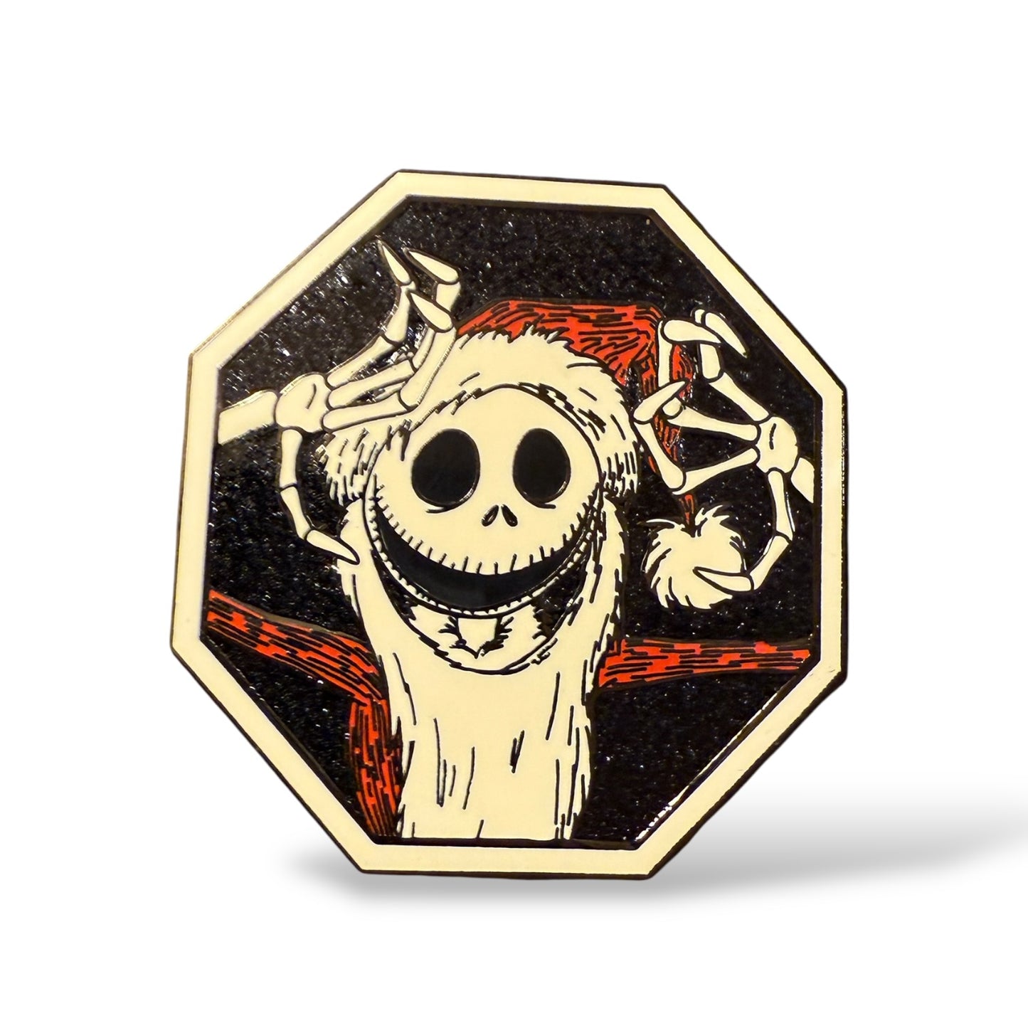WDI Haunted Mansion Holiday Jack Skellington in an Octagon Pin