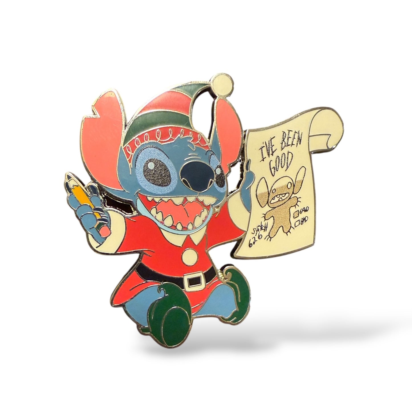 DLRP Christmas 2024 Stitch Wearing an Elf Costume Pin