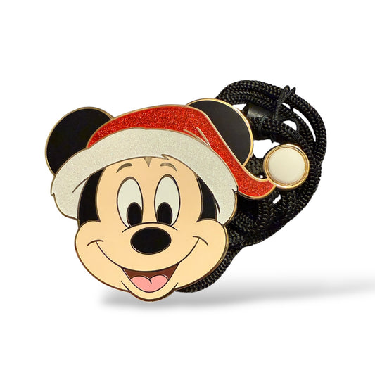 DEC Mickey Santa Hat Bolo Lanyard