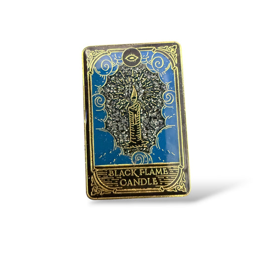 Hot Topic Hocus Pocus Black Flame Candle Pin