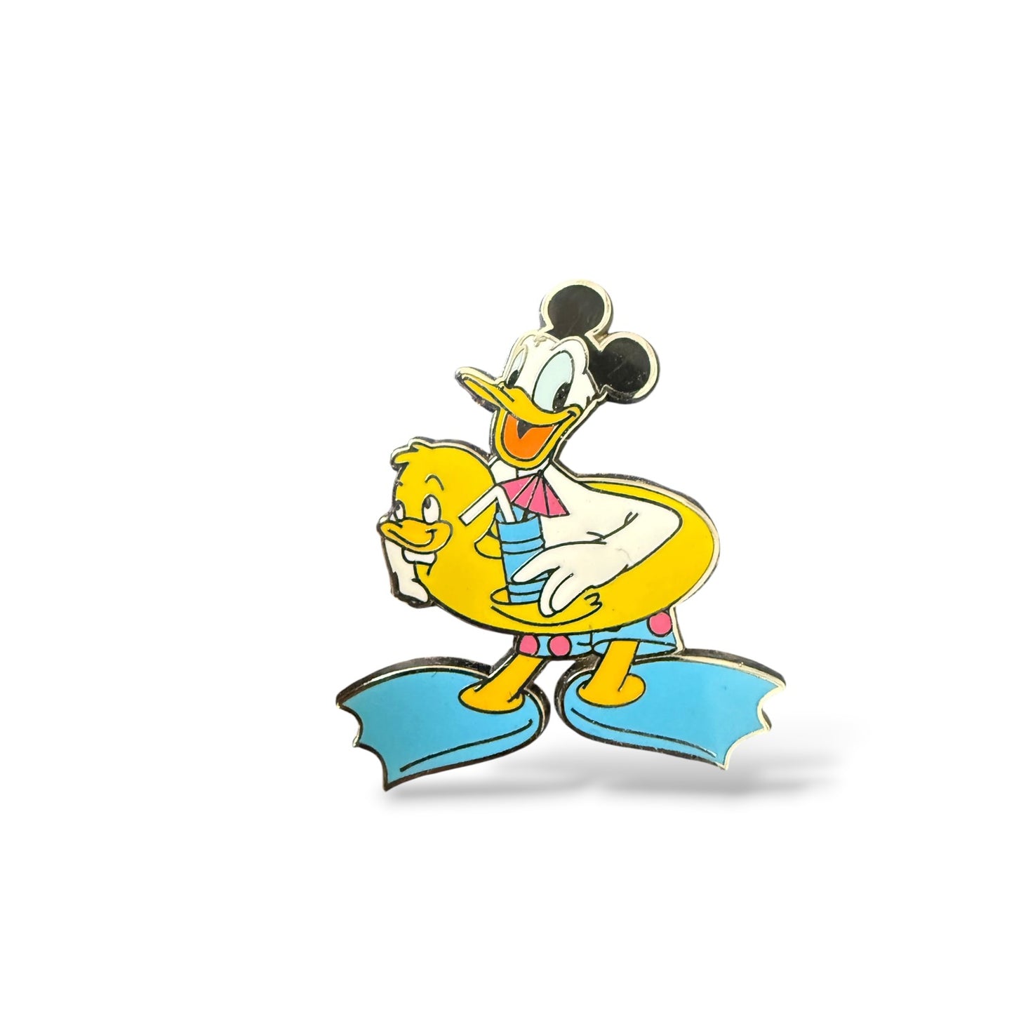 WDW AAA Travel Company Donald Tourist in Inner Tube Pin