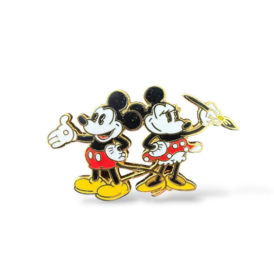 Disney Parks Mickey Through The Years Mystery Pie Eyed Mickey and Minnie Pin