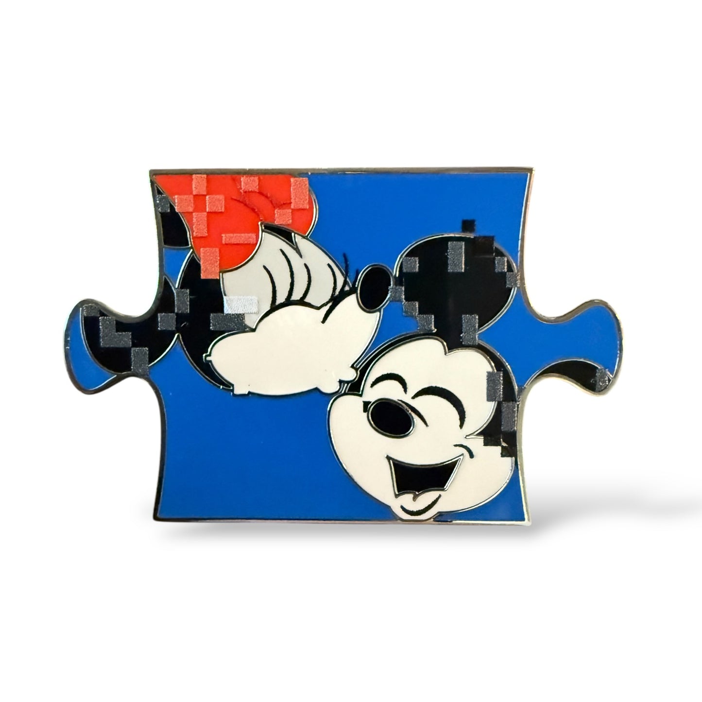 D23 Sunglass Hut Puzzle Minnie Kissing Mickey Pin