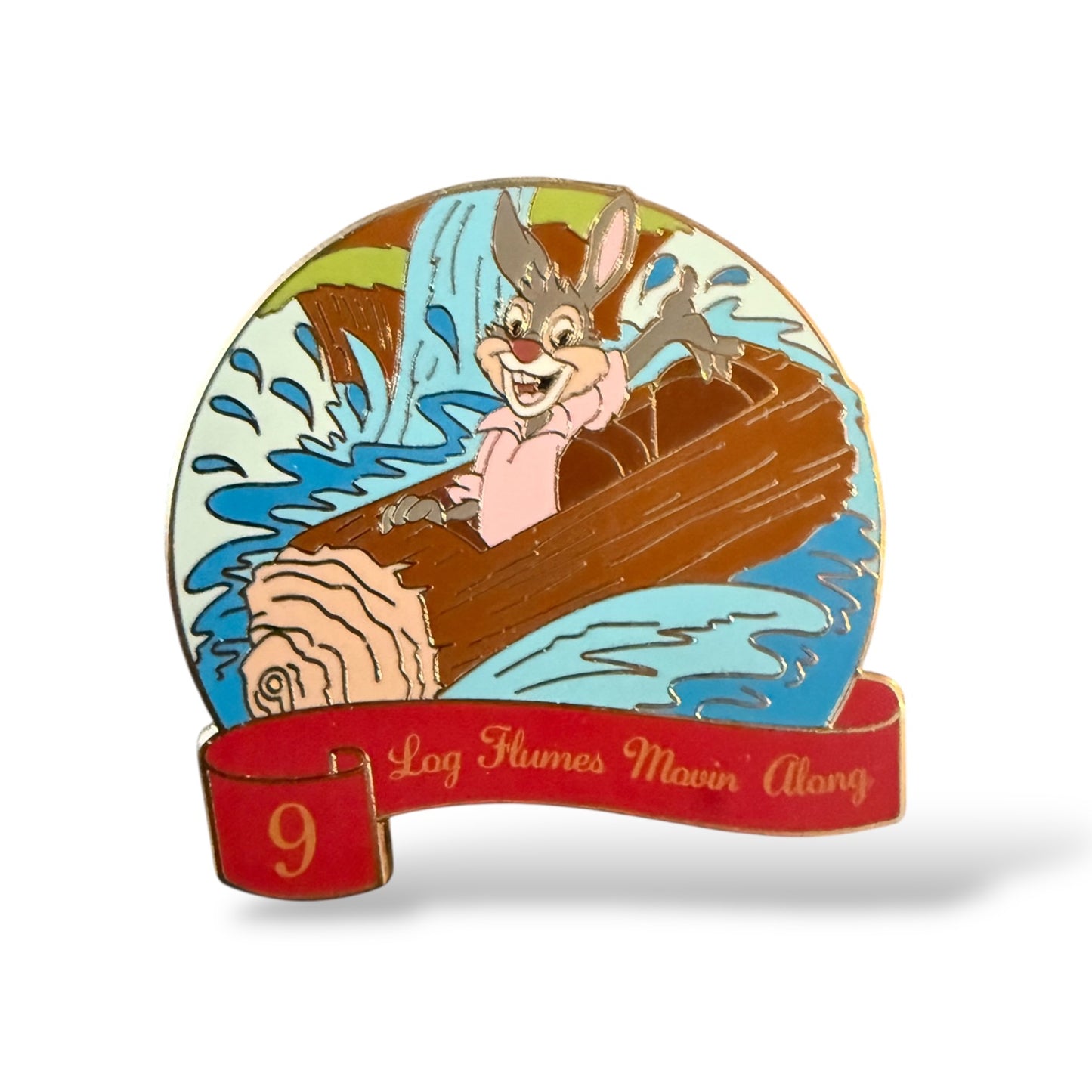 Disney Parks Twelve Days of Christmas Mystery Nine Log Flumes Movin' Along Pin