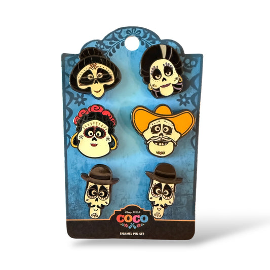 Loungefly Coco Heads Pin Set