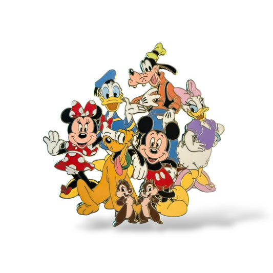 DEC Mickey and Friends Cluster Pin