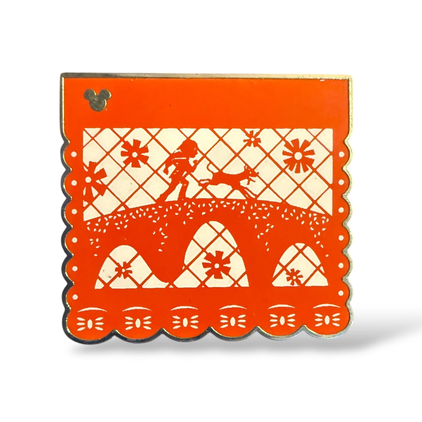Cast Lanyard HKDL Papel Picado Miguel and Dante Hidden Mickey Pin