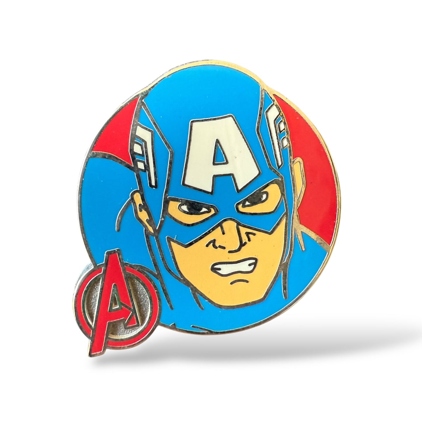 Disney Parks Marvel Avengers Assemble Booster Captain America Pin