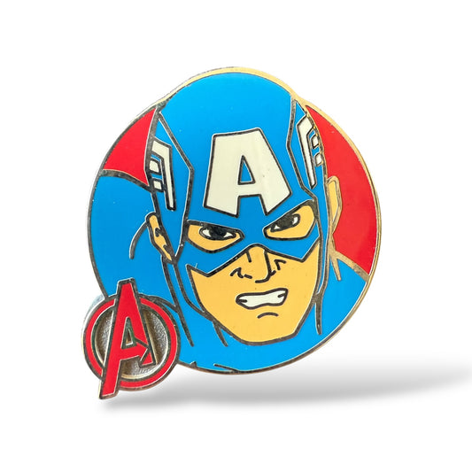 Disney Parks Marvel Avengers Assemble Booster Captain America Pin