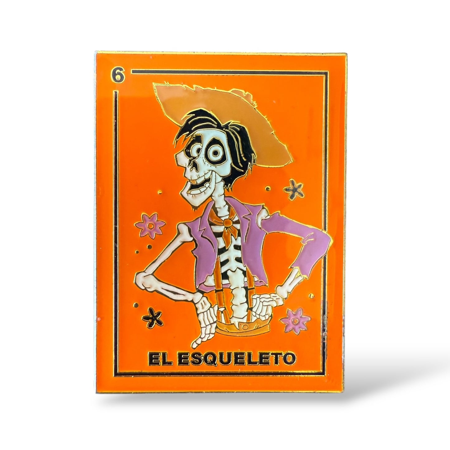 Loungefly Coco Loteria Card Mystery El Esqueleto Hector Pin